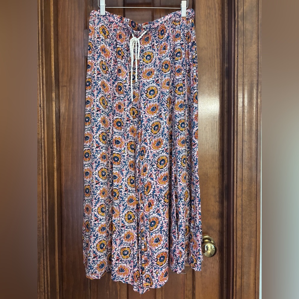 Urban outfitters wide leg elastic wait with drawstring boho pants